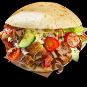 Pita med kebab
